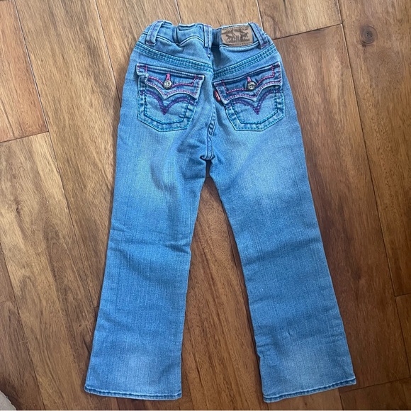 Levi's® Little Kids Bootcut Jeans with Pink Pocket Stitching - Size 5 - Picture 5 of 6